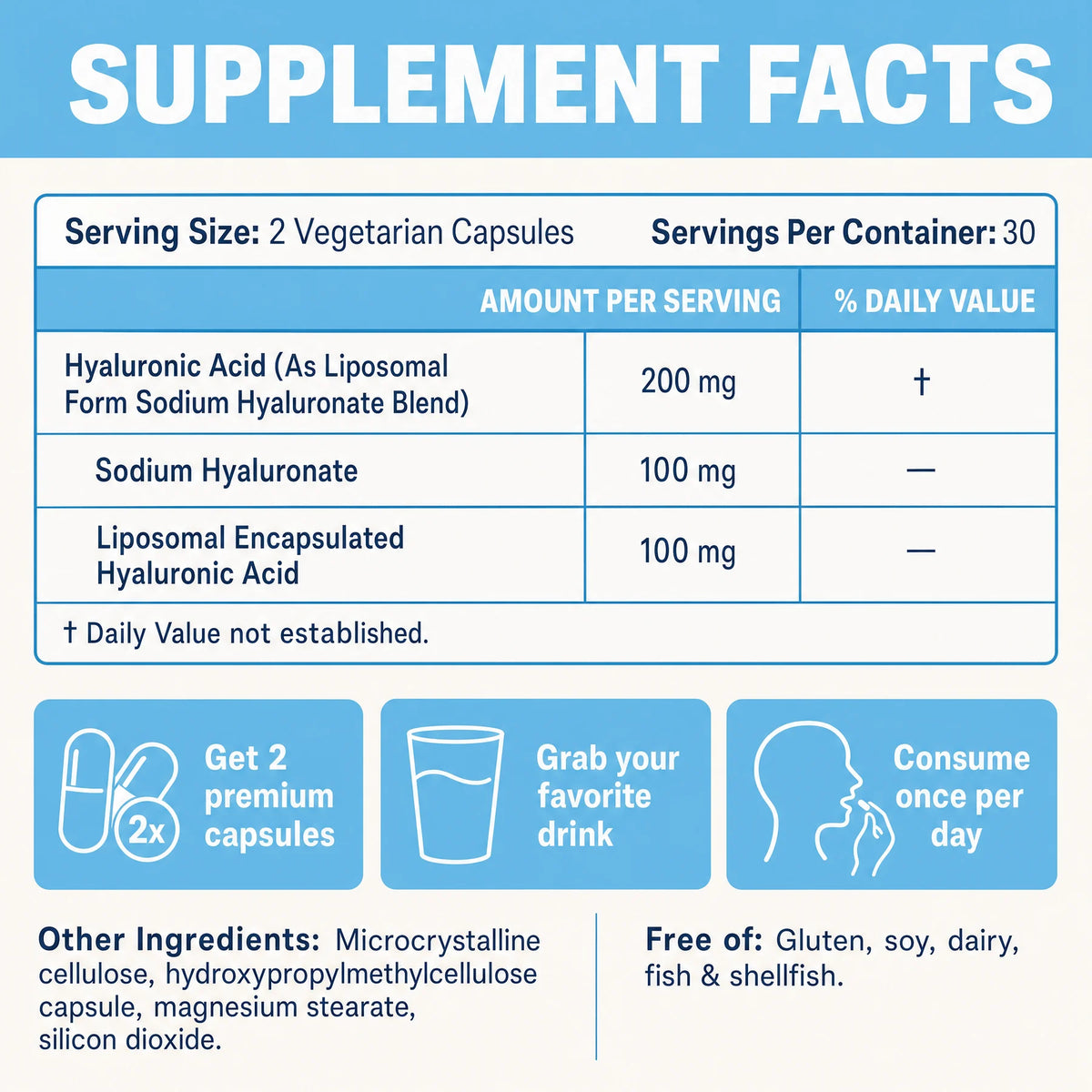 Illucid® Hyaluronic Acid Capsules
